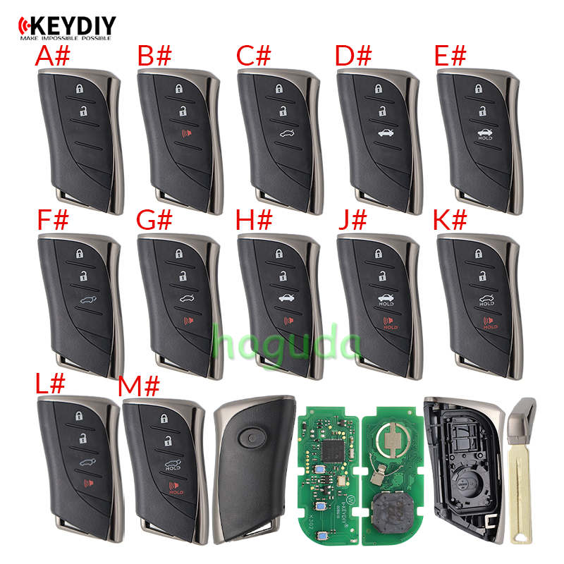 KEYDIY TB02-4 smart remote key with 8A chip,please choose the key style