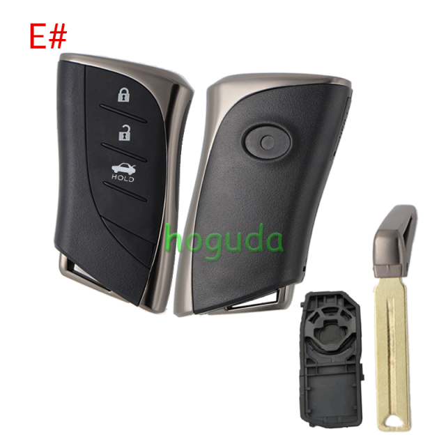 For new 24-25 Lexus 2/2+1/3/3+1 button remote key blank with key blade