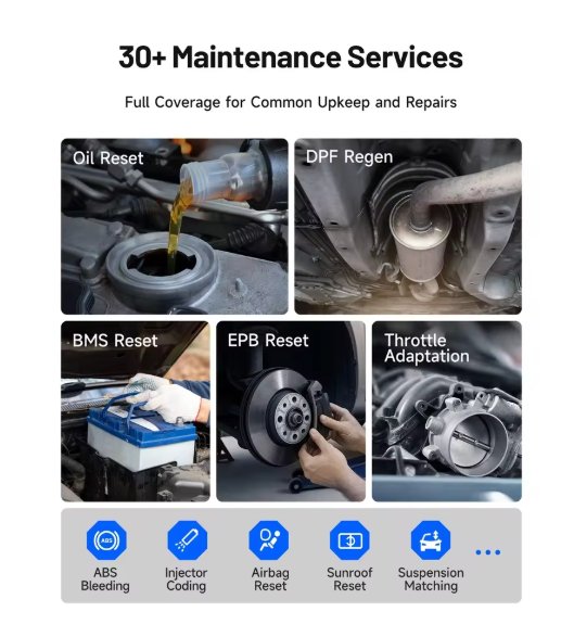 TOPDON Topscan Master Bluetooth OBD2 Scanner AI Assistant Bi-Directional Control All System Diagnostic Tool 28+ Resets Support CAN FD