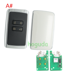 For Renault Megane4 Talisman Espace5 4 button Smart Remote key keyless card with 433mhz  PCF7953M chip