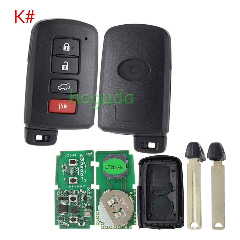 Lonsdor LT20-04 Smart Key with key shell 8A+4D Adjustable Frequency For Toyota &amp; Lexus 0010 0020 7930 2110 Support K518 &amp; K518ISE &amp; KH100+