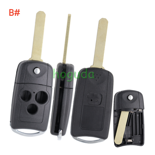 For Honda 2/2+1/3/3+1 button flip remote key blank