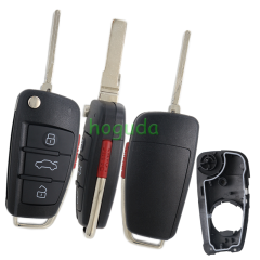 For Audi 3+1 button remote key blank