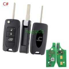 For Original Chrysler/Jeep 4 button flip remote key 434mhz with Megamos 48 AES chip with original PCB