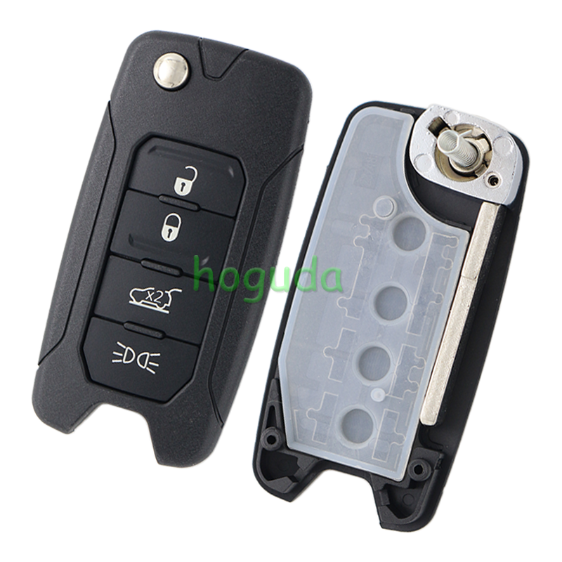 For Original Chrysler/Jeep 4 button flip remote key 434mhz with Megamos 48 AES chip with original PCB