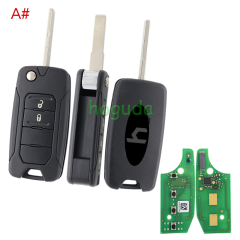 For Original Chrysler/Jeep 4 button flip remote key 434mhz with Megamos 48 AES chip with original PCB