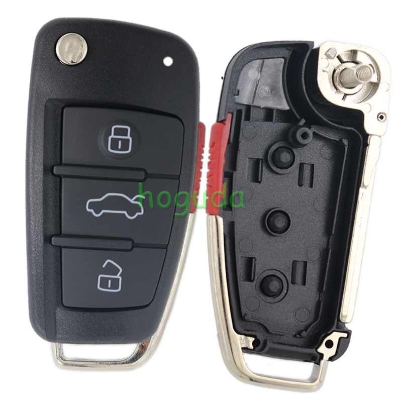 For Audi 3+1 button remote key blank