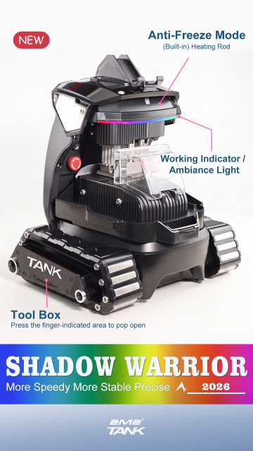 2M2 New SHADOW WARRIOR KEY CUTTING CNC MACHINE with battery