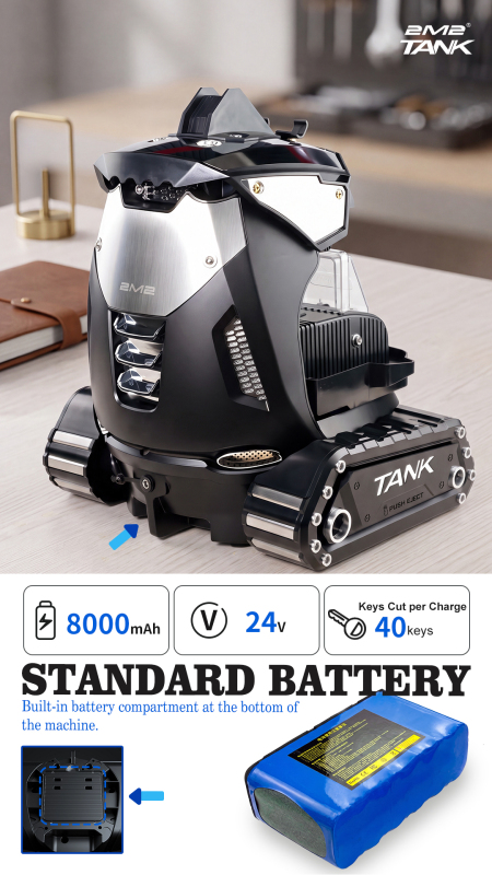 2M2 New SHADOW WARRIOR KEY CUTTING CNC MACHINE with battery