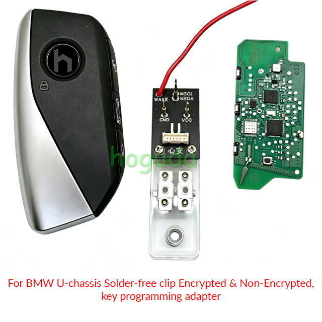 For BMW U-chassis Solder-free clip Encrypted &amp; Non-Encrypted,key programming adapter（not include the key）