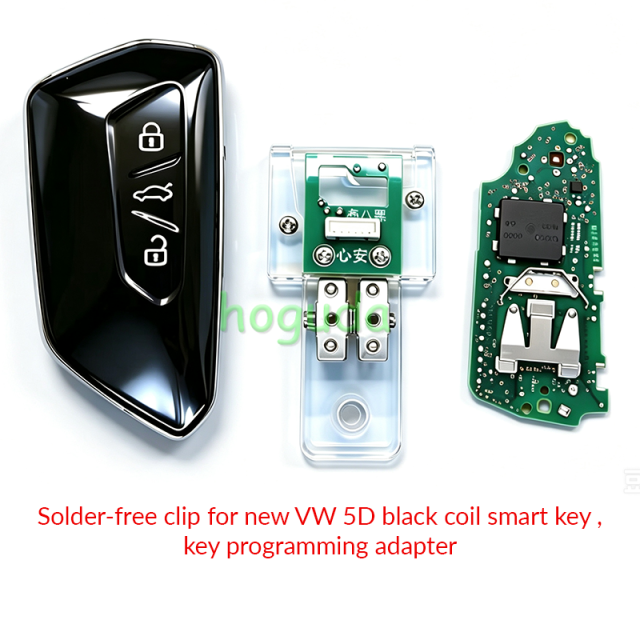 Solder-free clip for new VW 5D black coil smart key ,key programming adapter（not include the key）