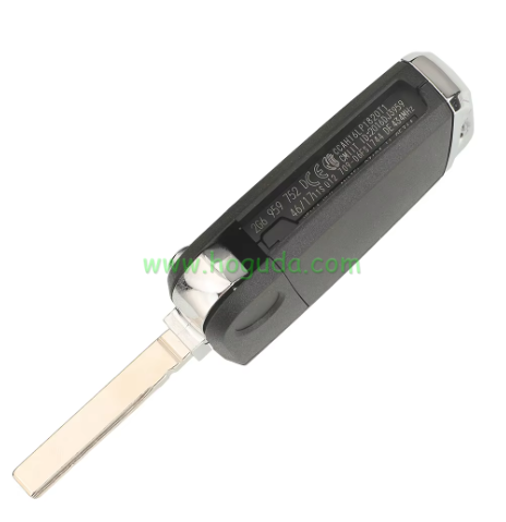 For VW Golf Polo T-CROSS Skoda Seat 3 Button key shell with HU162T key blade