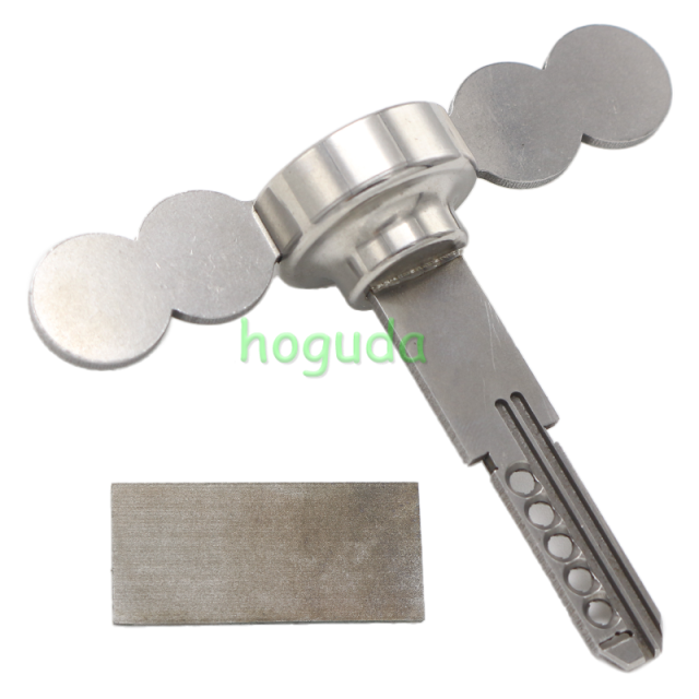 Stainless steel solid material home door key for KALE KILIT lock head