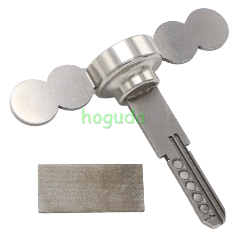 Stainless steel solid material home door key for KALE KILIT lock head