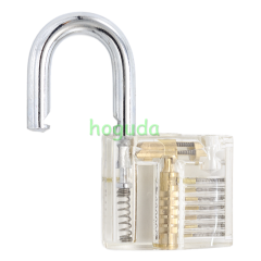 For Transparent Visible Pick Cutaway Mini Practice View Padlock Lock Training Skill For Locksmith