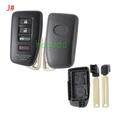 For Lexus 2/2+1/3/3+1 button modified remote key blank
