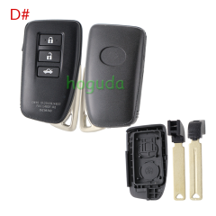 For Lexus 2/2+1/3/3+1 button modified remote key blank
