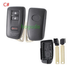 For Lexus 2/2+1/3/3+1 button modified remote key blank