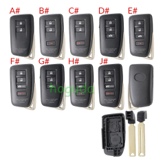 For Lexus 2/2+1/3/3+1 button modified remote key blank