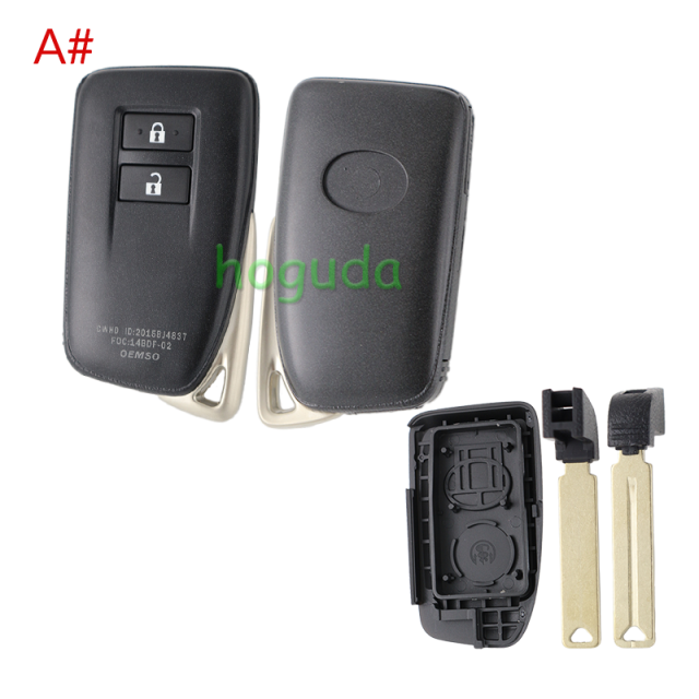 For Lexus 2/2+1/3/3+1 button modified remote key blank