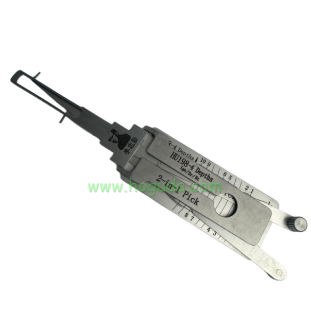 Original Lishi  HU198-4 Depths Ign/Dr/Bt 2 in 1 lockpick and decoder