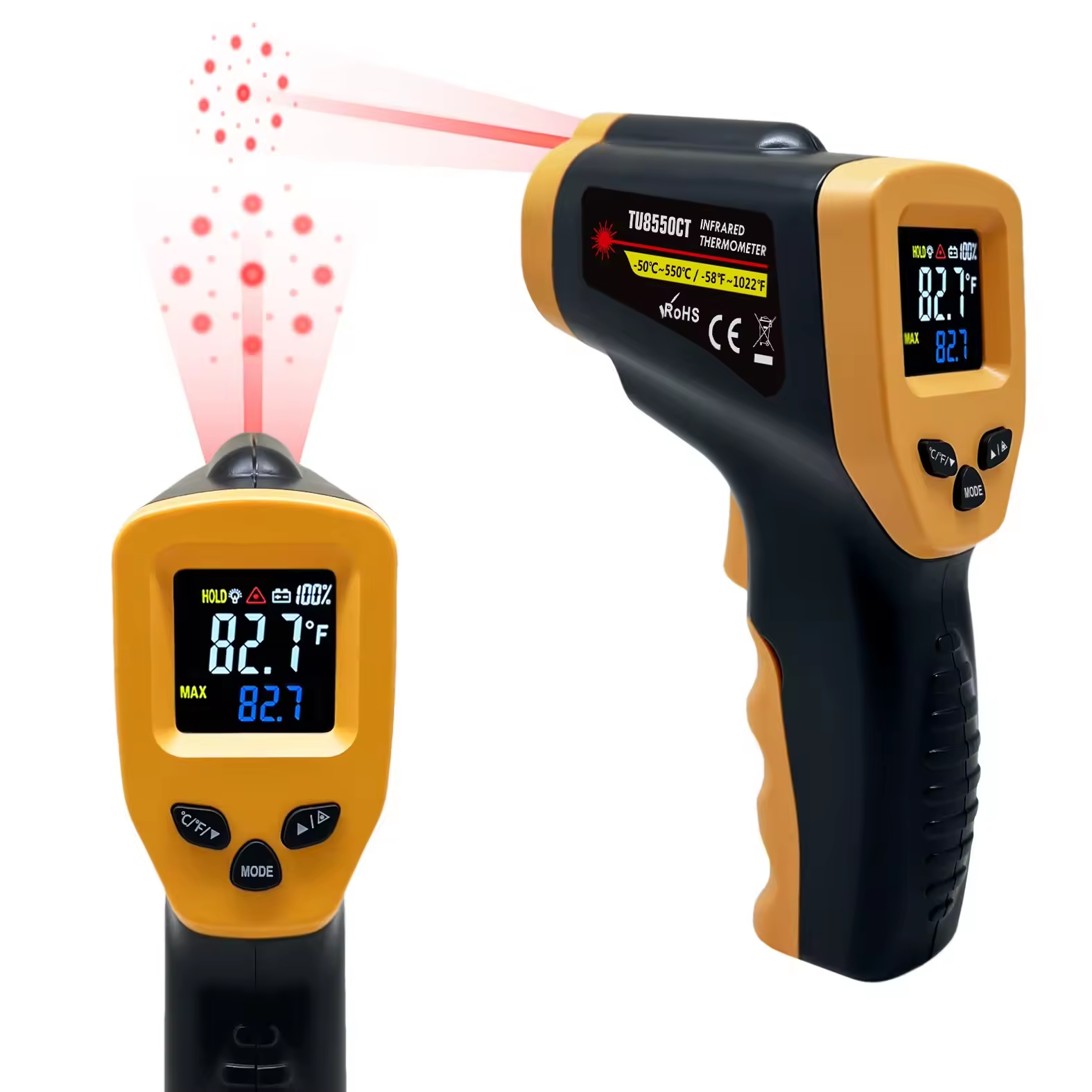 TU8380&TU8550CT -50℃ to 380℃ / 550℃ Infrared Thermometer