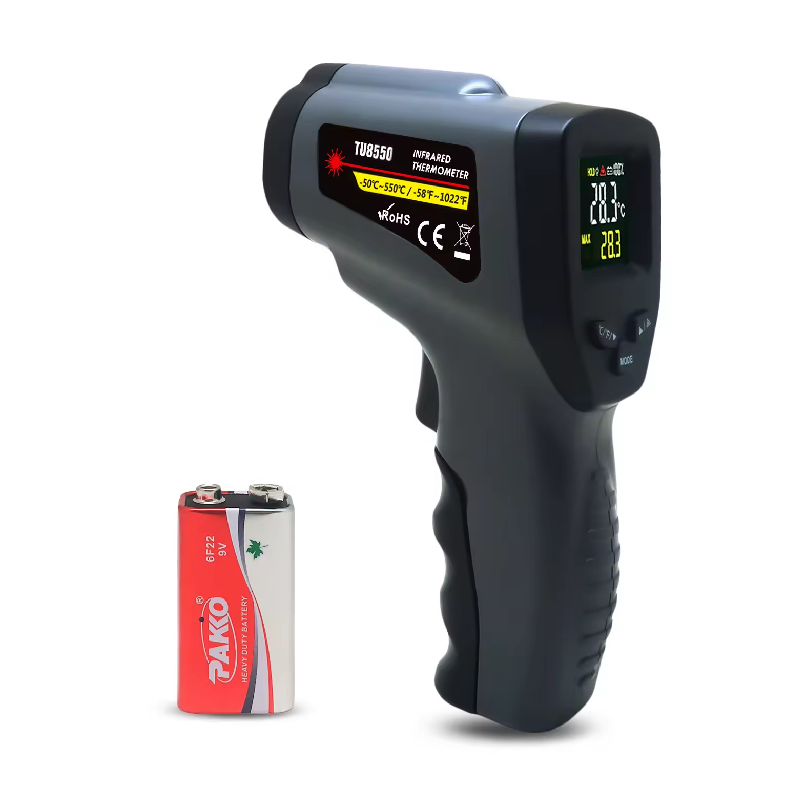 TU8380&TU8550CT -50℃ to 380℃ / 550℃ Infrared Thermometer