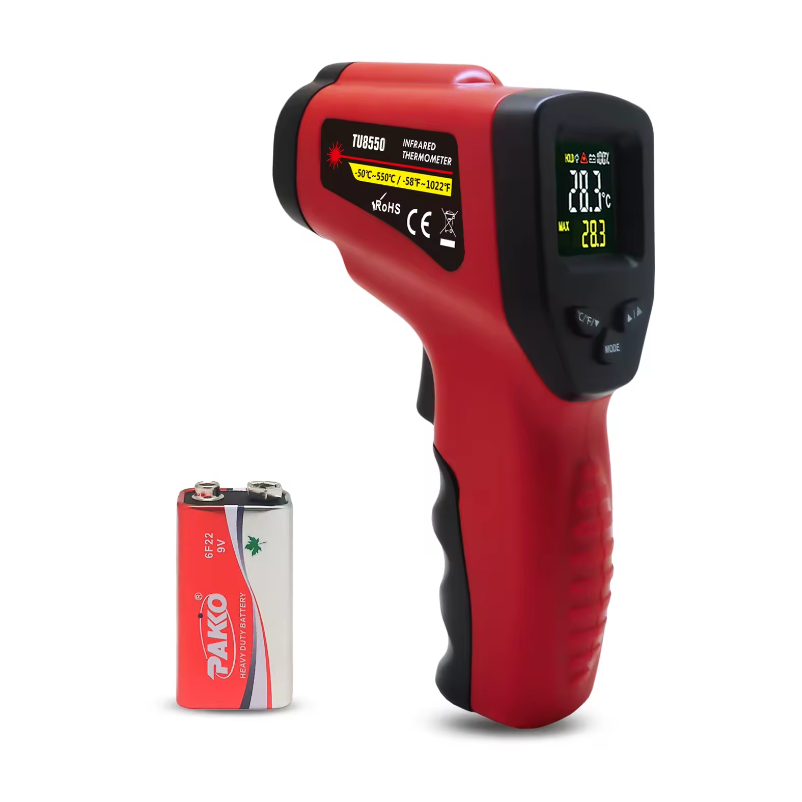TU8380&TU8550CT -50℃ to 380℃ / 550℃ Infrared Thermometer