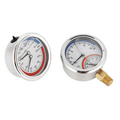 Temperature Pressure and Pressure Gauge Combined Thermo Manometer