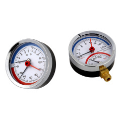 Temperature Pressure and Pressure Gauge Combined Thermo Manometer