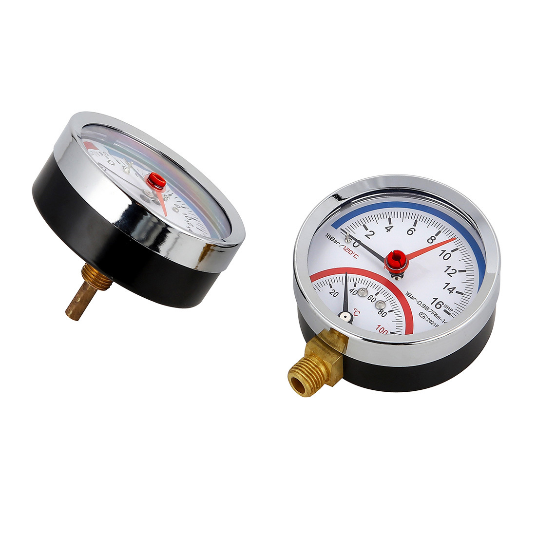 Temperature Pressure and Pressure Gauge Combined Thermo Manometer