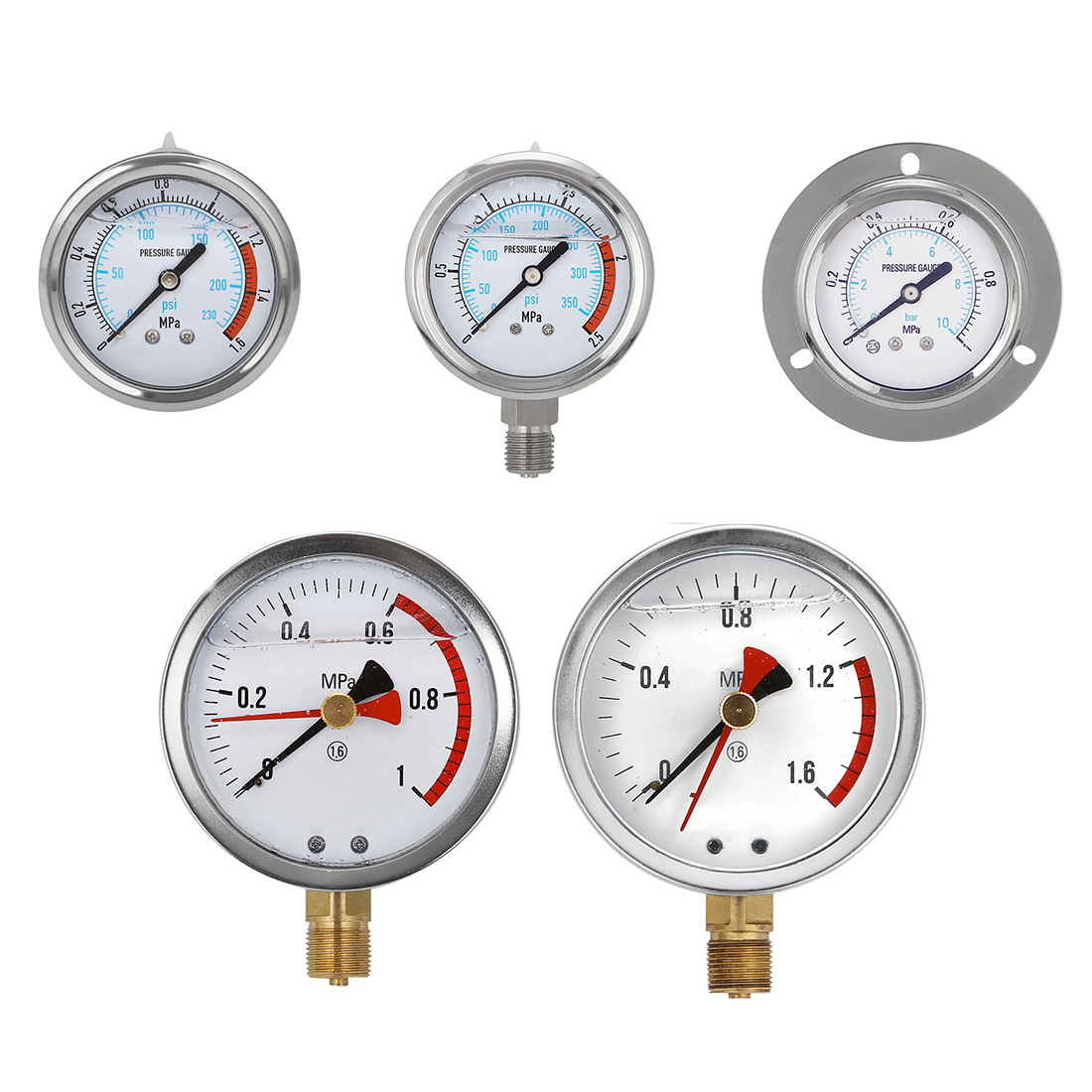 Liquid-Filled Pressure Gauge
