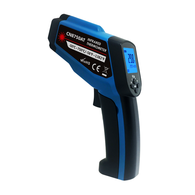 CN8750AT -50℃~750℃ Dual Laser Industrial Infrared Thermometer Temperature Gun