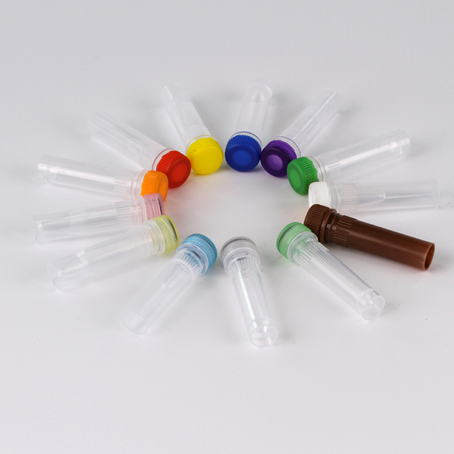 Low Screw Cap Microtubes with silicon O-ring