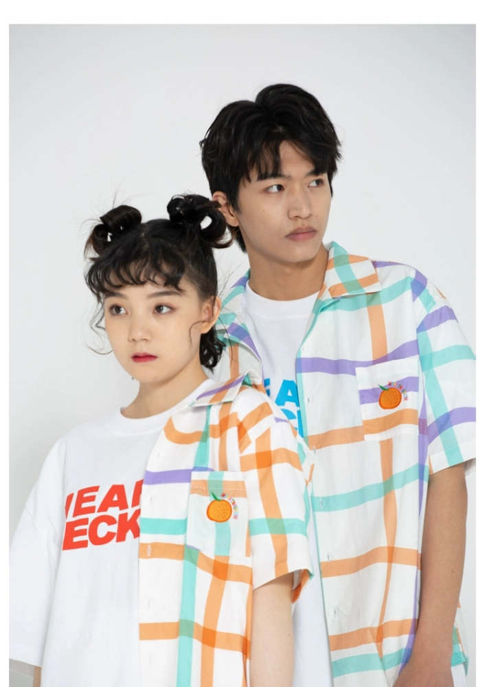 Heart Beckon cotton short sleeved shirt 603032