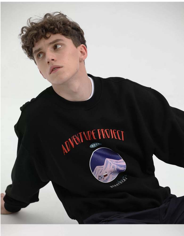 Heart Beckon Snow Mountain Paint Sweatshirt 603001