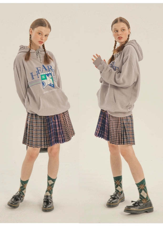 Heart Beckon Embroidered Cotton Sweatshirt 603006