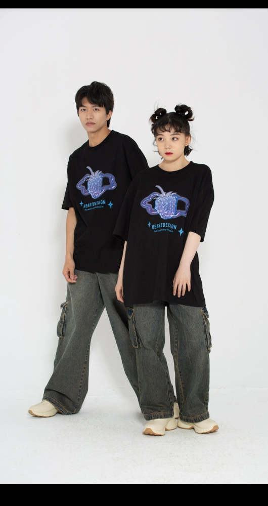 Heart Beckon Paint cotton T-shirt 603024