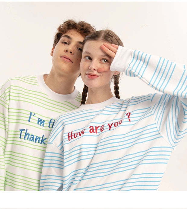 Heart Beckon Embroidered Cotton Sweatshirt 603016 lover hoodie