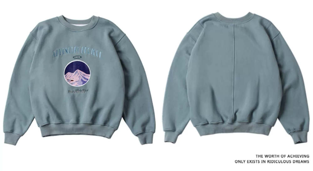 Heart Beckon Snow Mountain Paint Sweatshirt 603001