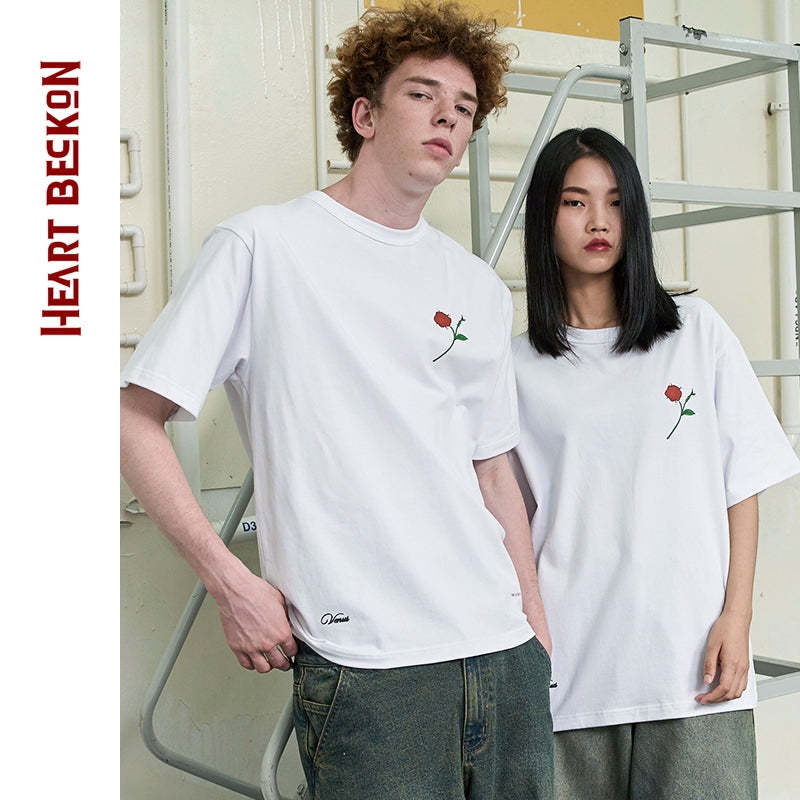 Heart Beckon Paint cotton T-shirt 603028