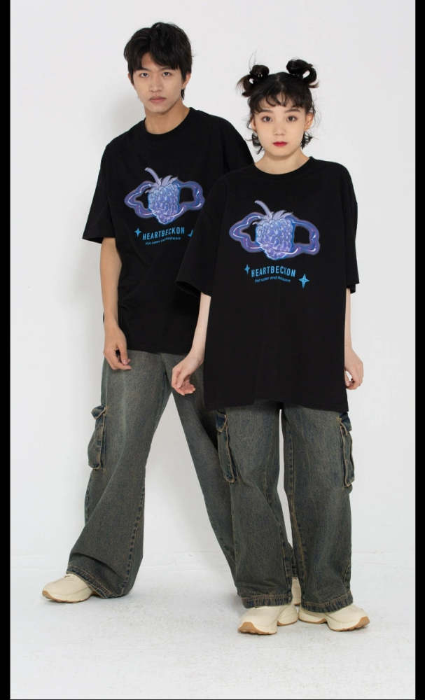 Heart Beckon Paint cotton T-shirt 603024