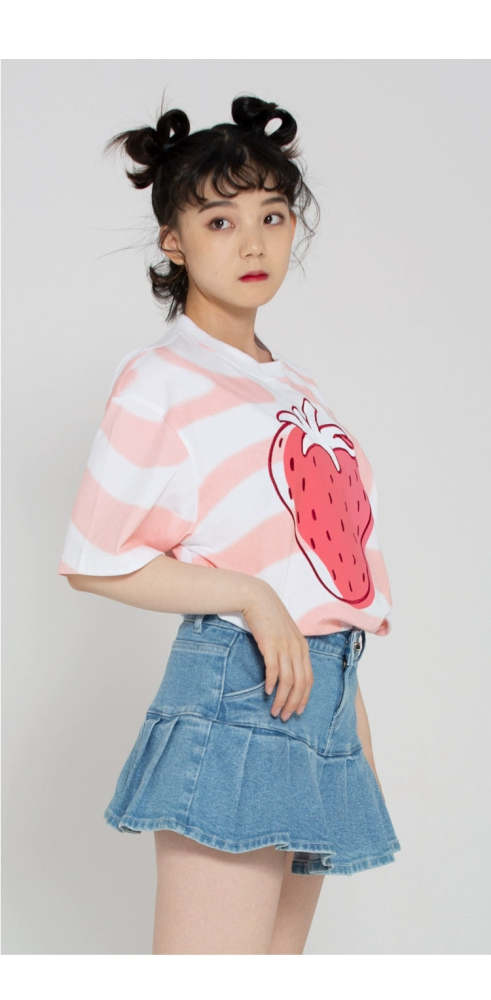 Heart Beckon Paint cotton T-shirt 603019