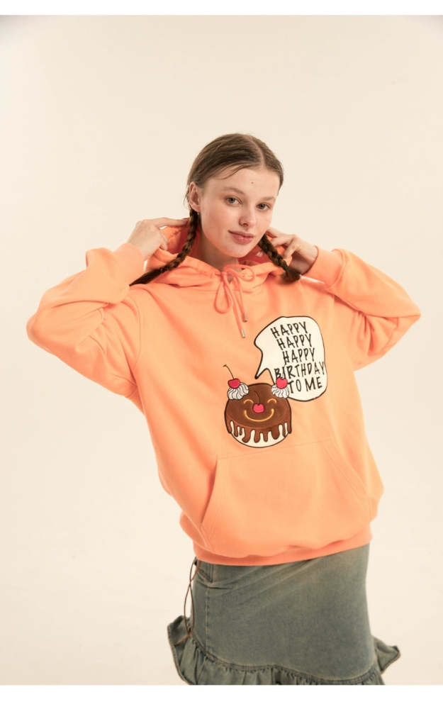 Heart Beckon Embroidered Cotton Sweatshirt 603007