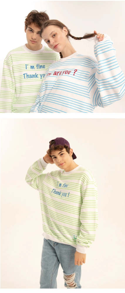 Heart Beckon Embroidered Cotton Sweatshirt 603016 lover hoodie