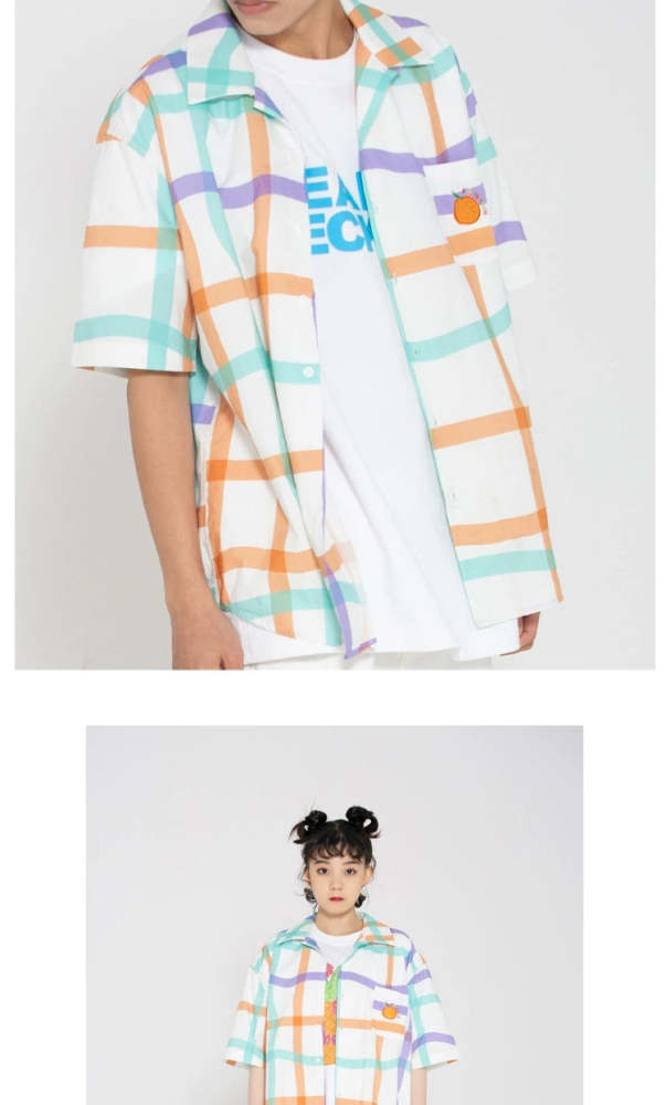Heart Beckon cotton short sleeved shirt 603032