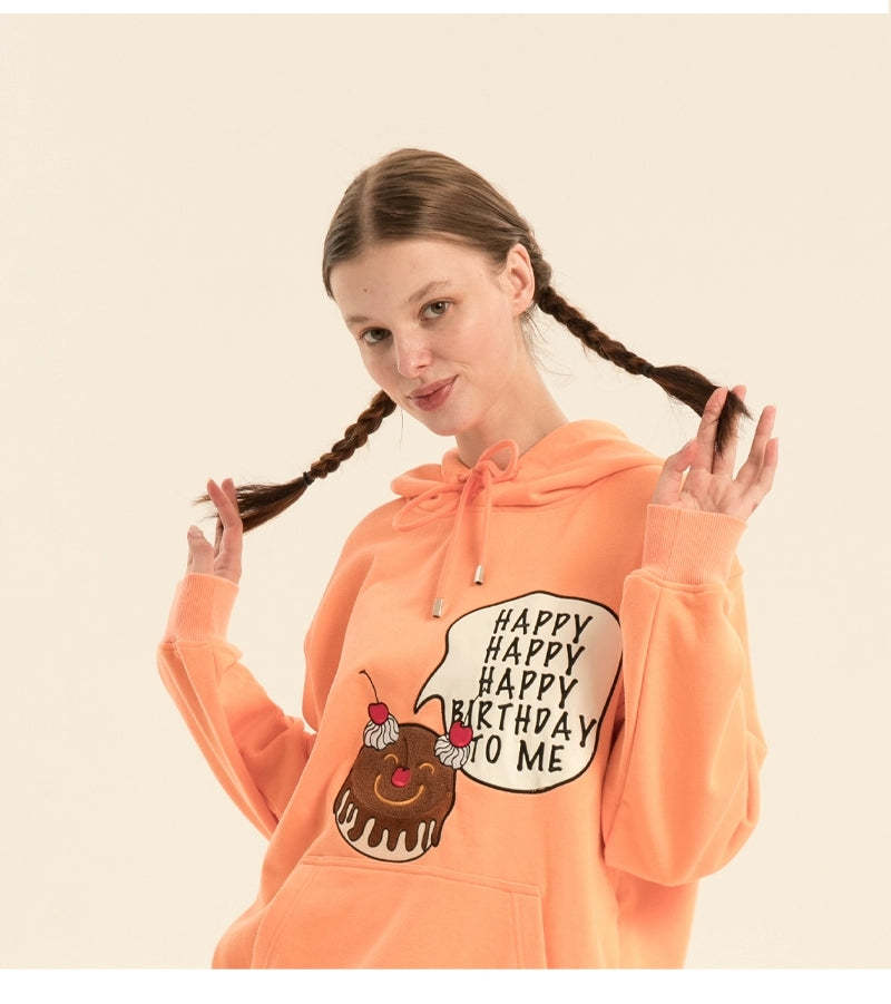 Heart Beckon Embroidered Cotton Sweatshirt 603007