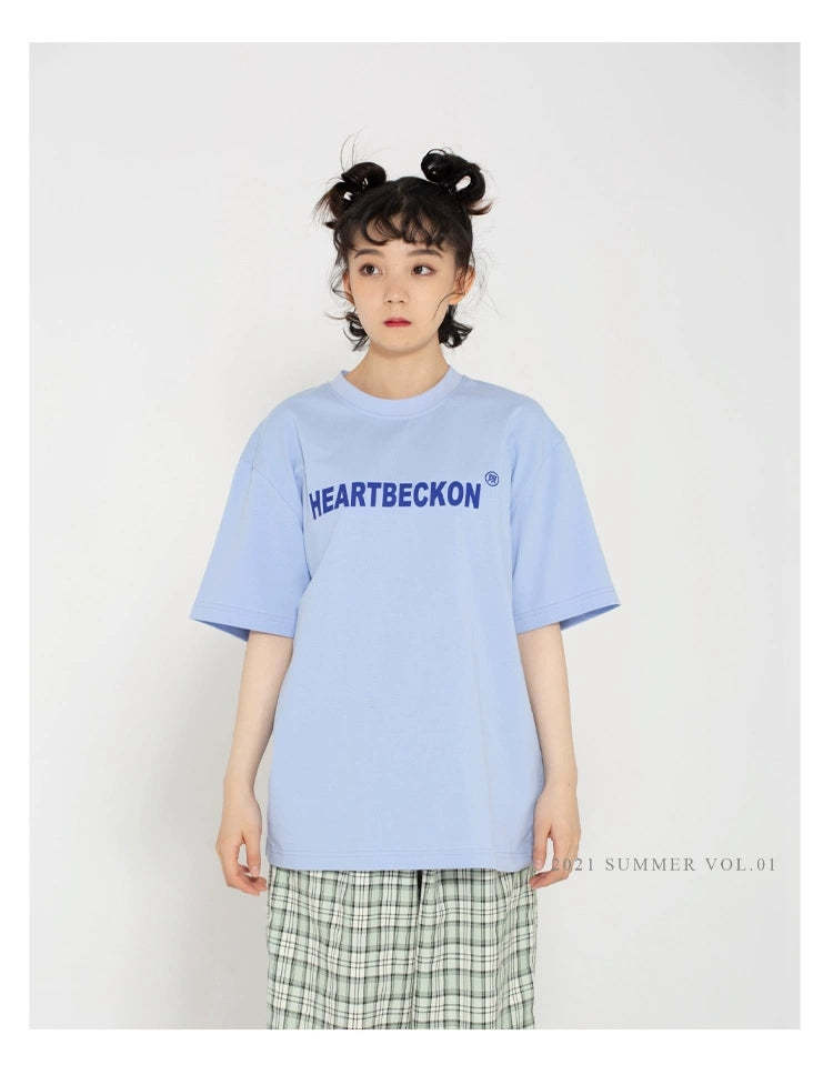 Heart Beckon Paint cotton T-shirt 603020