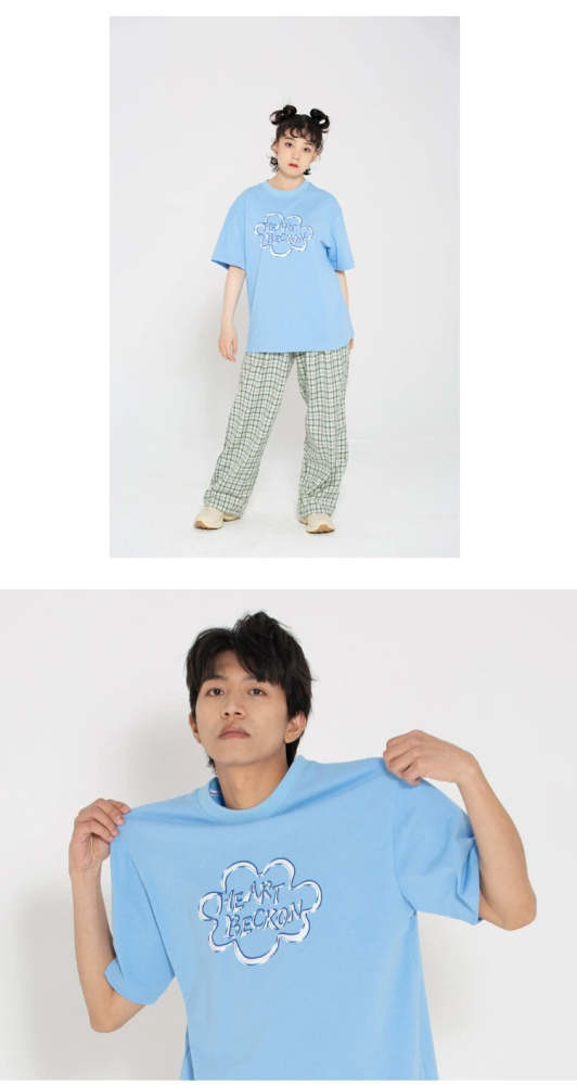 Heart Beckon Paint cotton T-shirt 603021