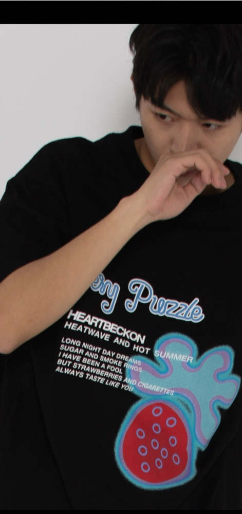 Heart Beckon Paint cotton T-shirt 603023